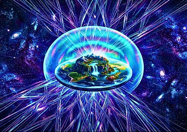 ‘The Void Within: An Entropic Pocket Planet’ Digital Art by Ariella Starchild Designs