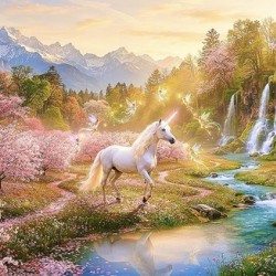 ‘The Sunlit Cherry Blossom Sanctuary’ Digital Art