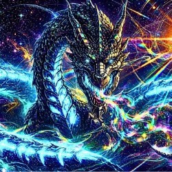 ‘Nebula Serpent’ Digital Art
