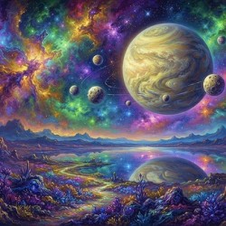 ‘Orbital Symphony’ Digital Art