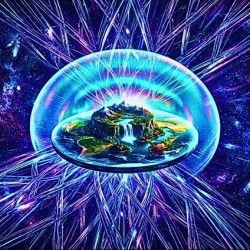 ‘The Void Within: An Entropic Pocket Planet’ Digital Art