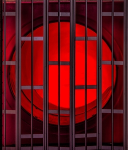 Catching the Sun - Red Abstract