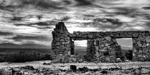 Fade Into The West - Black & White