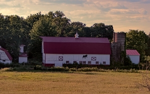 Last Light of Day - Michigan Horse Barn