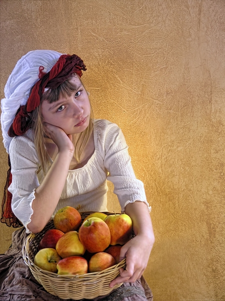 Apple Peddlers Hard Day by Chrystyne Novack
