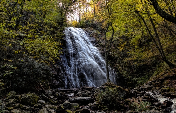 Falling into Autumn - Crabtree Falls by Chrystyne Novack