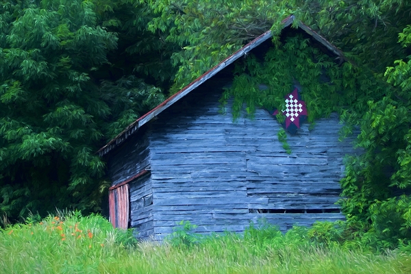 Grandmothers Quilt Barn - North Carolina Quilt Trail by Chrystyne Novack