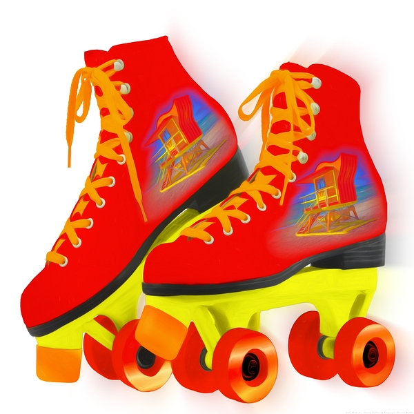 Roll With It - Sunset Roller Print