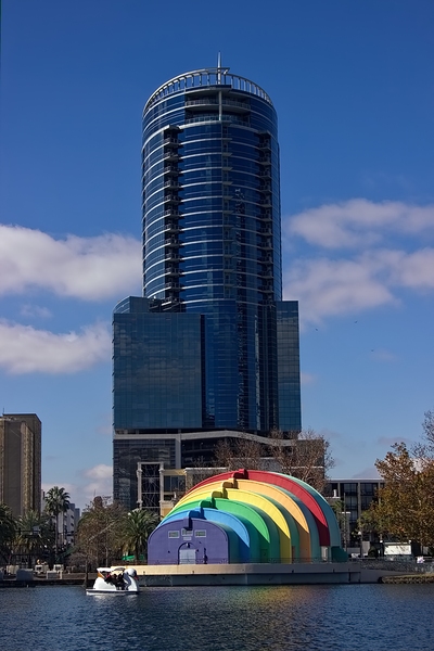 Somewhere Over and Above - Lake Eola by Chrystyne Novack
