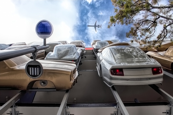 Traffic on the Flyover by Chrystyne Novack