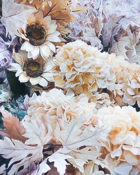 Winter Jingle - Snow Flowers by Chrystyne Novack