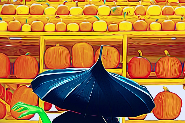 Witch Pumpkin Print