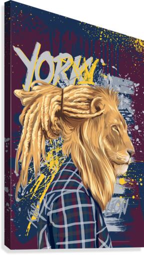 lion print Canvas Print