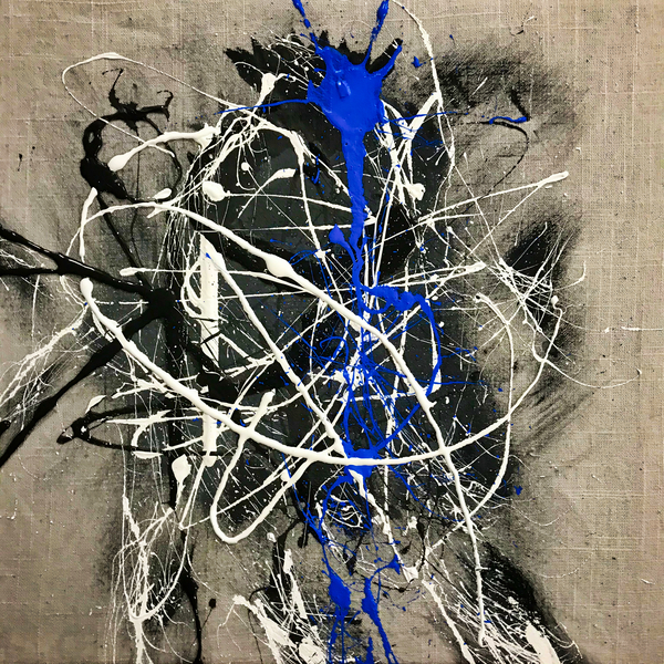 Blue Spill Print