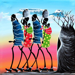 African Women Stjornufradilegir einingarveggir