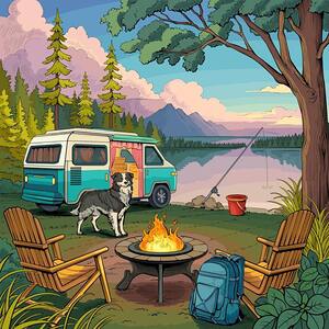 Campfire In The Woods