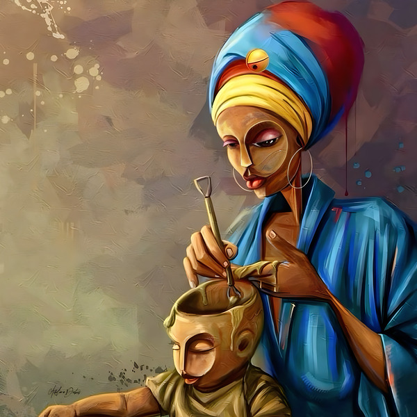 Mother And Child Print