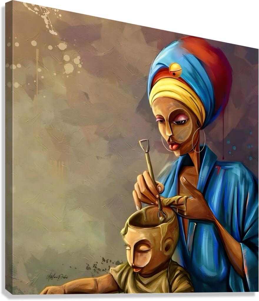 Mother And Child Canvas Print