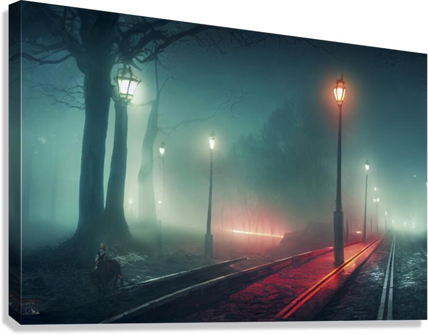 Neon Night Canvas Print