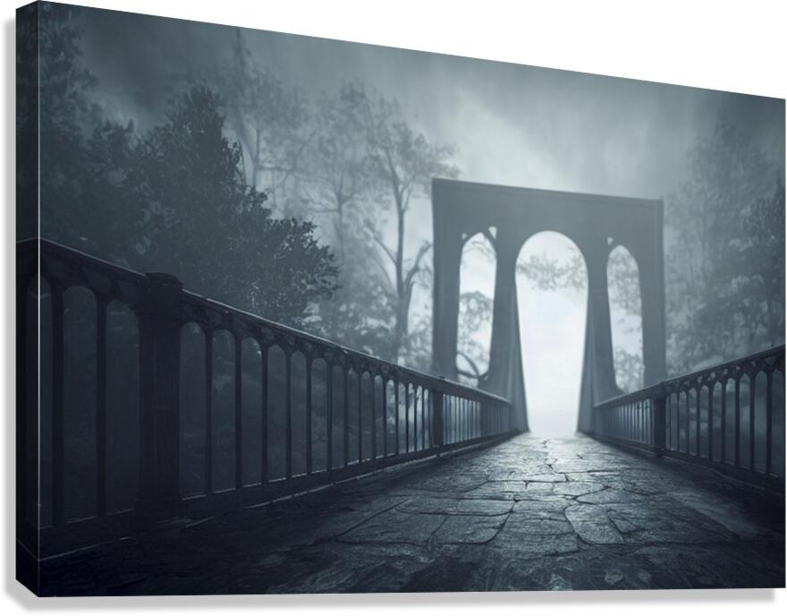 Night Bridge Canvas Print