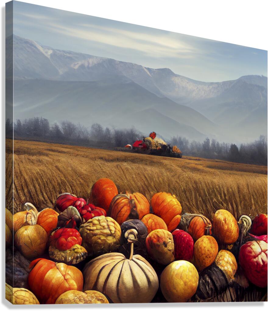 Pumpkin Patch Canvas Print