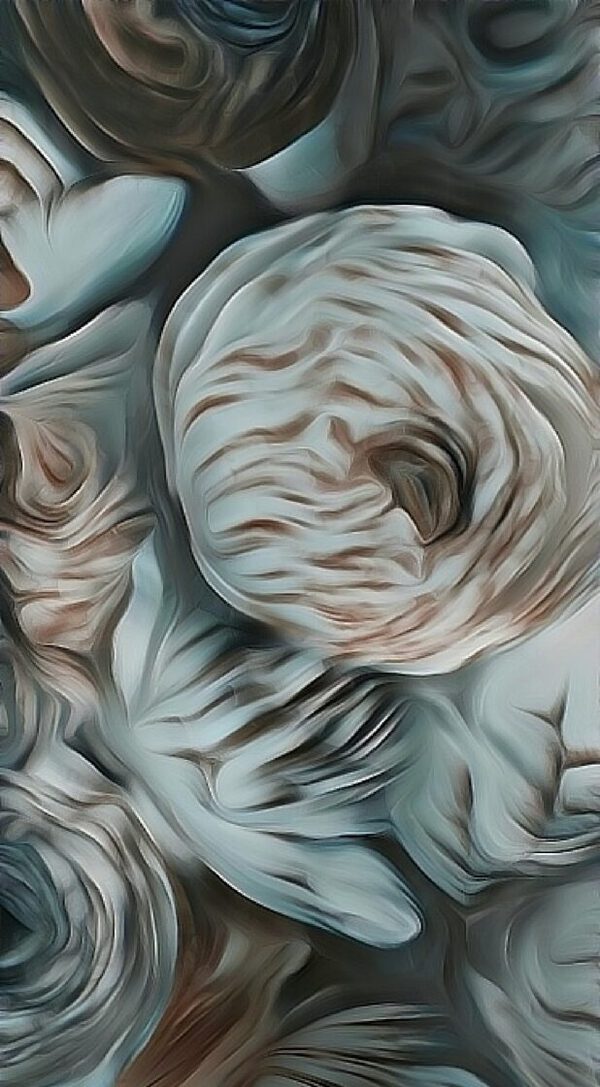 Flowers with painting. by Divine Kanza