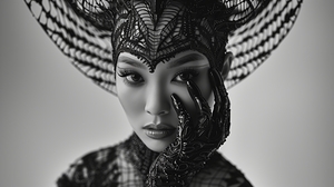 Majestic Monochrome Muse