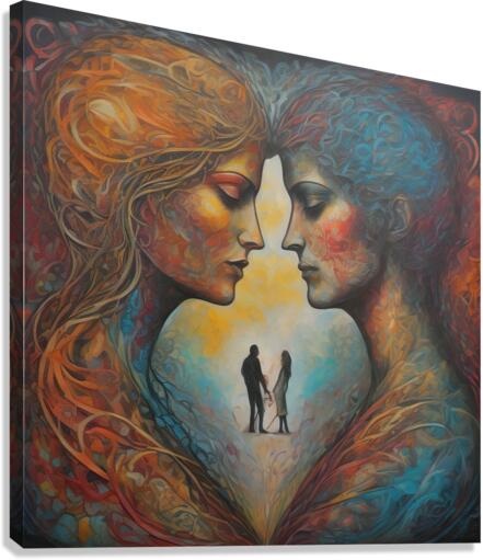 Synchronized Souls Canvas Print