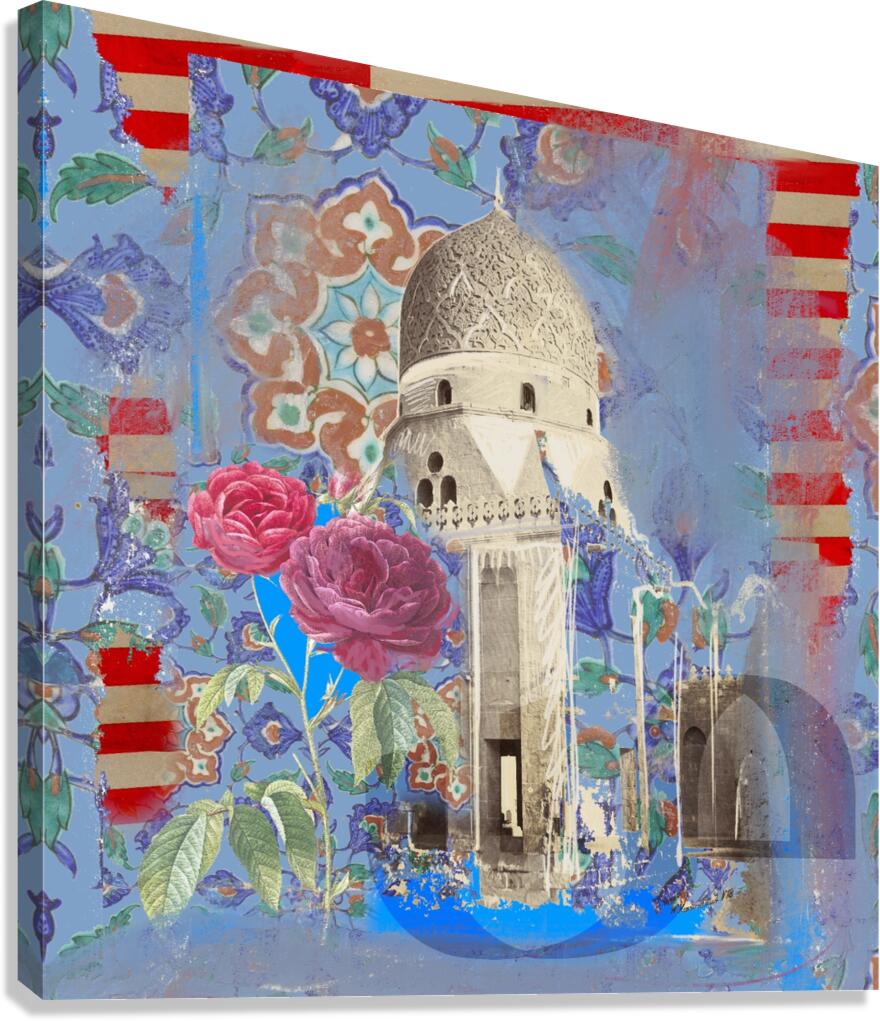 Egyptian Architectural Grandeur  Canvas Print