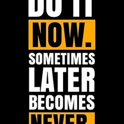 Do it now .motivation image
