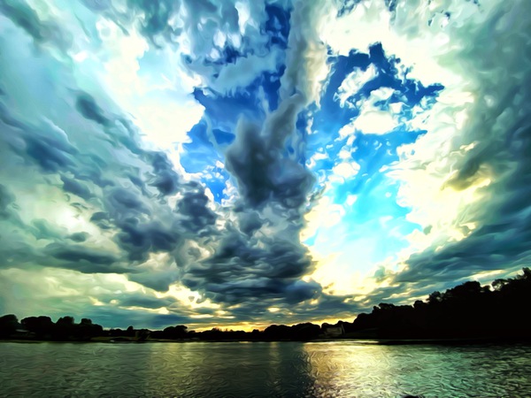 Heavenly Eruption Print