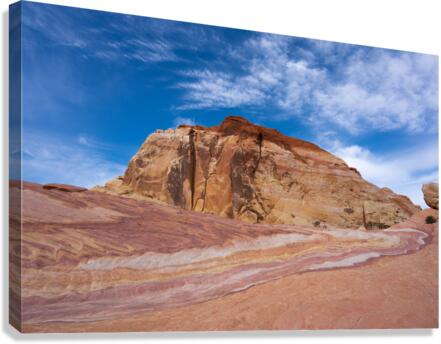Fire Wave Mountain Canvas Print