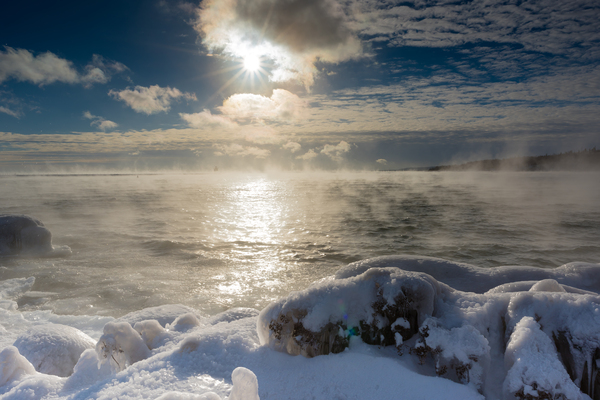  Harbor ice on Lake Superior by Rhammes