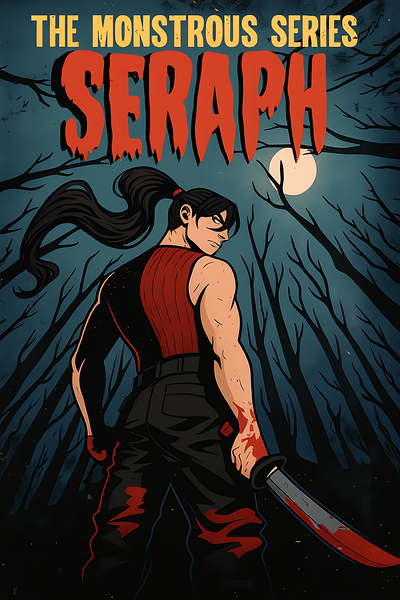 Seraph – Monstrous Series Comic Noir Action Poster Wall Art by CRID
