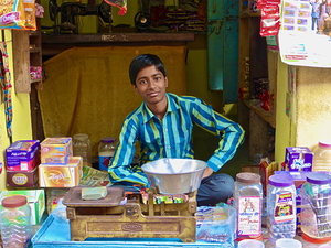 Young Indian Shopkeeper