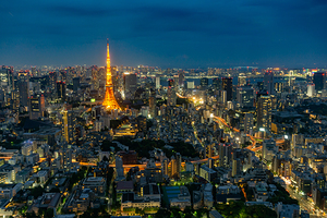 Tokyo Skyline at Night