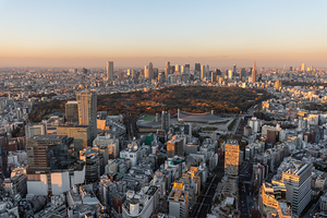 City of Tokyo during Sunset