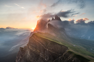 Sunrise in the Dolomites