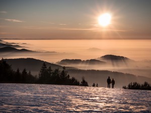 Happy Couple at Sunset