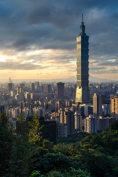 Taipei 101 at Sunset  Print