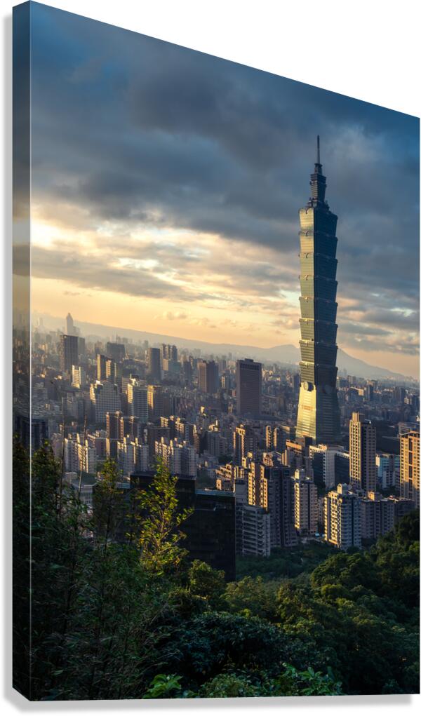 Taipei 101 at Sunset  Canvas Print
