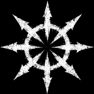 Chaos Star Distressed Eight Pointed Occult Symbol
