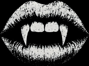 Distressed Vampire Teeth   Gothic Horror Fangs