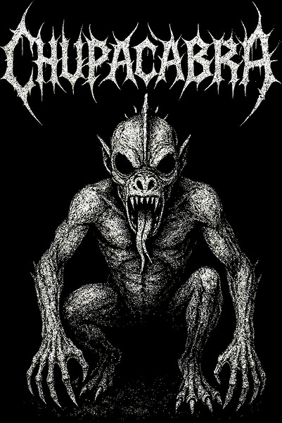Chupacabra Cryptid Horror   Distressed Urban Legend by MetalByte