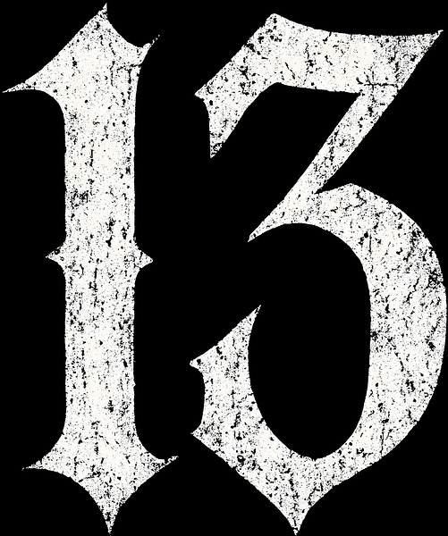Distressed Gothic Number 13 by MetalByte