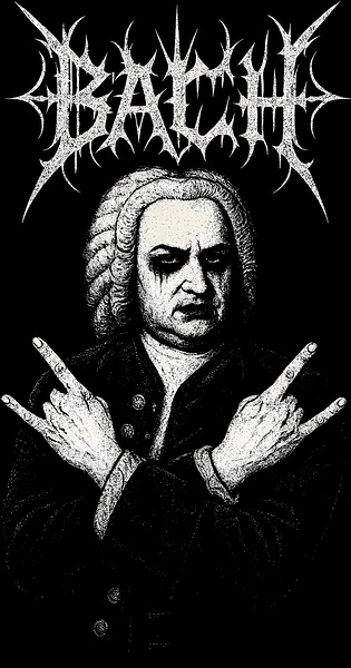 Bach Black Metal Style   Blackened Baroque Composer by MetalByte