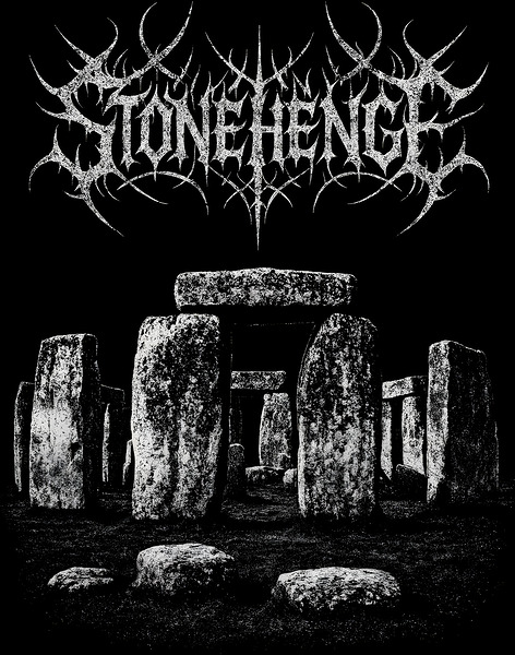 Distressed Stonehenge Black Metal Style by MetalByte