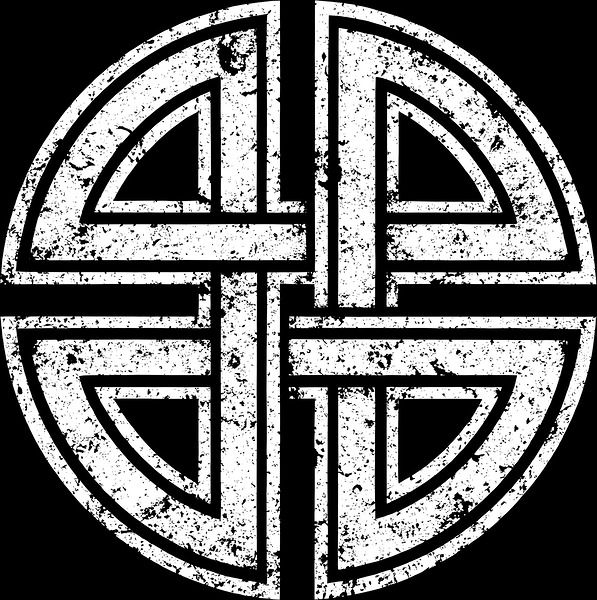 Celtic Shield Knot Distressed Protection Symbol by MetalByte