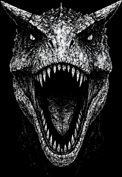Distressed Carnotaurus Dinosaur Horror Paleoart by MetalByte