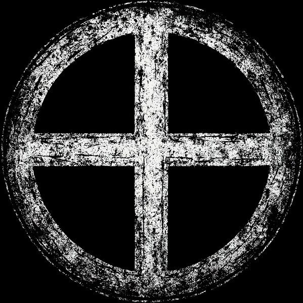 Distressed Sun Cross Symbol by MetalByte